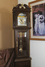 Grandfather clock for sale at A's Furniture Store in Las Cruces