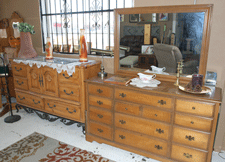 Bedroom dressers at A's Furniture Store in Las Cruces