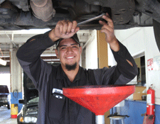 Oil change service in Las Cruces