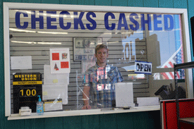 Checks cashed at Cash Express Pawn Shop in Las Cruces, NM
