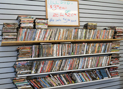 Movies for sale at Cash Express Pawn Shop in Las Cruces, NM