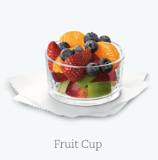 Fruit cup for breakfast in Las Cruces at Chick-fil-A