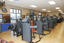 Exercise machines at Club Fitness in Las Cruces
