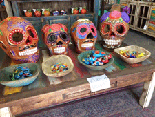 Skulls for sale in Las Cruces at Coyote Traders