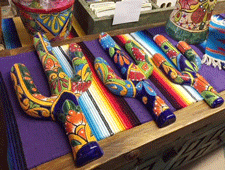 Talavera home decor for sale in Las Cruces at Coyote Traders