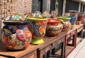 Hand painted Talavera pots for sale in Las Cruces