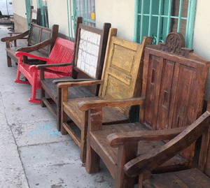Rustic wooden benches for sale in Las Cruces, NM