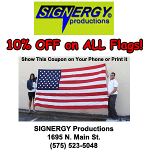 Coupon for discount on flags in Las Cruces 