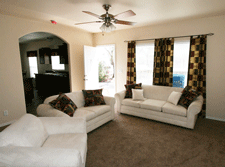Living room in a Fiesta Manufactured Mobile Home in Las Cruces, NM
