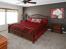Bedroom in a Fiesta Manufactured Mobile Home in Las Cruces, NM