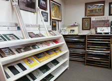 Drawing supplies at the Frame & Art Center in Las Cruces