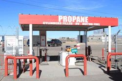 Propane cylinders filled in Las Cruces at Griffin's Propane in Las Cruces, NM