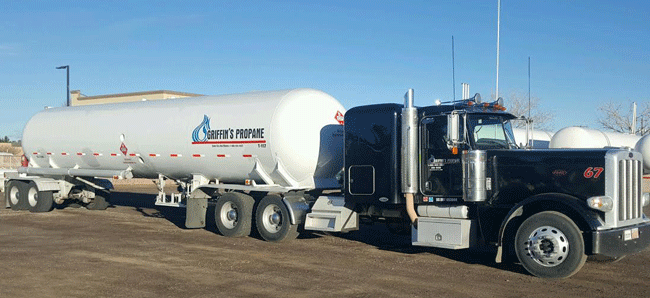 Propane delivery in Las Cruces - Griffin's Propane Truck