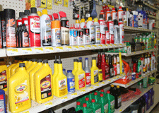 Automotive supplies at Hayden's Hardware Store in Las Cruces, NM