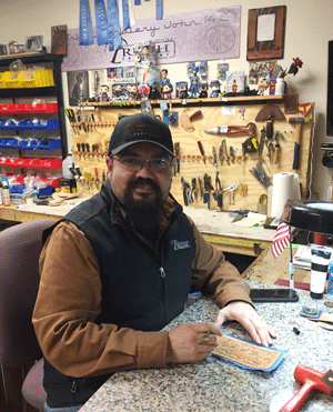 Justin Hinjosa owner of High Noon Leather in Las Cruces, NM