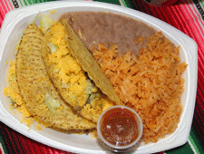 Tacos at La Cocina Mexican food restaurant in Mesilla Park, NM