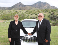 Linda and Mike Mullings of L & M Limousine in Organ, NM
