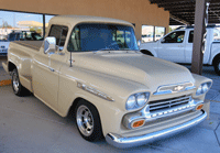 Vintage truck at Main Street Motors in Las Cruces