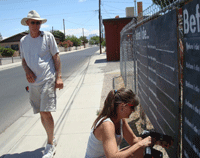 Puttin together the Before I Die Project in the Mesquite District of Las Cruces, NM