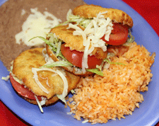 Gorditas at Nopalito's Mexican Food Restaurant on Mesquite Street in Las Cruces, NM