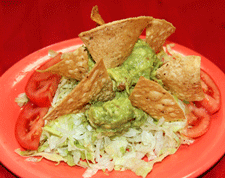 Avocado Salad at Nopalito's Mexican Food Restaurant on Mesquite Street in Las Cruces, NM