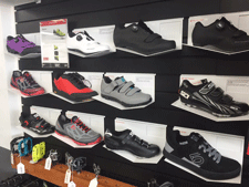 Cycling shoes for sale at Outdoor Adventures Bike Shop in Las Cruces, NM