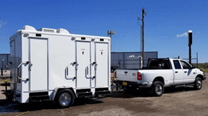 Temperature controlled porta potty executive units for rent in Las Cruces, NM