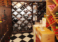 Wine room at Double Eagle Restaurant in Old Mesilla, NM