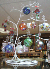 Christmas ornaments at Revival Christian Bookstore in Las Cruces