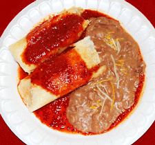 Tamale plate at Roberto's Mexican Food Restaurant in Las Cruces, NM