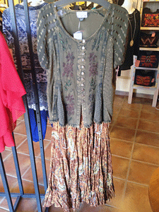 Broomstick skirts and peasant tops for sale in Mesilla, NM