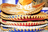 Sombreros for sale at Ristramnn Chile Co. in Mesilla