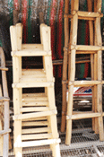 Handmade ladders for sale at Ristramnn Chile Co. in Mesilla