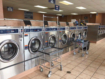 Large dryers at this laundromat in Las Cruces, NM