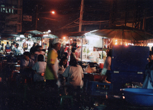 Street market in Ayuthaya, Thailand