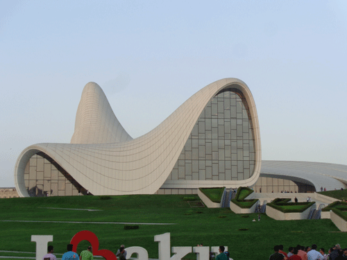 Modern city of Baku, Azerbaijan
