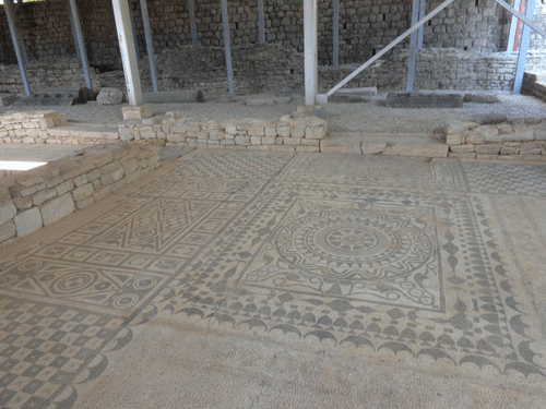 Mosaic floor in Bay of Kotor, Montenegro
