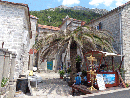 Street in Bay of Kotor, Montenegro