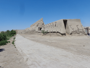 The city wall in Burhara, Uzbekistan