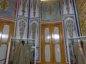 Ornate walls in Burhara, Uzbekistan