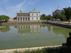 Palace pond in Burhara, Uzbekistan