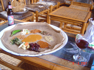Food in Gondar, Ethiopia