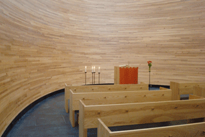 Kamppi Chapel in Helsinki, Finland