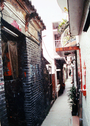 Kam Tin narrow streets