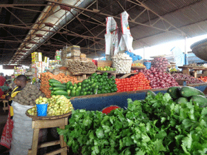 Farmers market in Iringa, Tanzania
