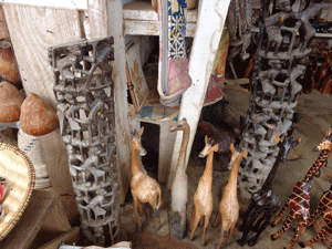 Wood carvings in Iringa, Tanzania