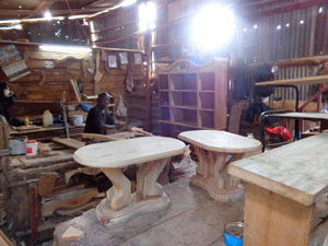 Wood working shop in Iringa, Tanzania