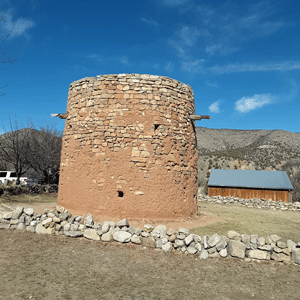 Stone tower in Lincoln, NM