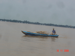 Fishing boat in Mekong Delta, Vietnam