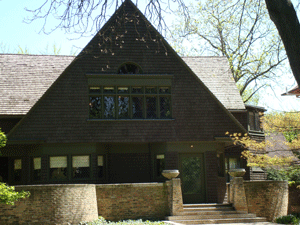 Frank Lloyd Wright home in Oak Park, Illinois